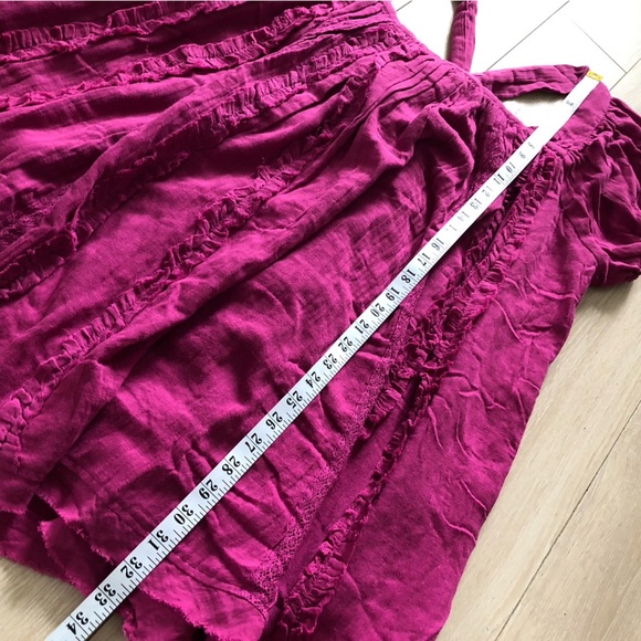 Free People Angele Mini Dress in Dragonfruit Punch Size S - Picture 6 of 16